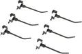 UNERAK Light Duty Hanger Bar, Wall Mount Storage Hooks, 6-Pack,