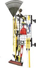 Wall Mounted Pivoting Garage Organizer Panel, 22 Piece Kit